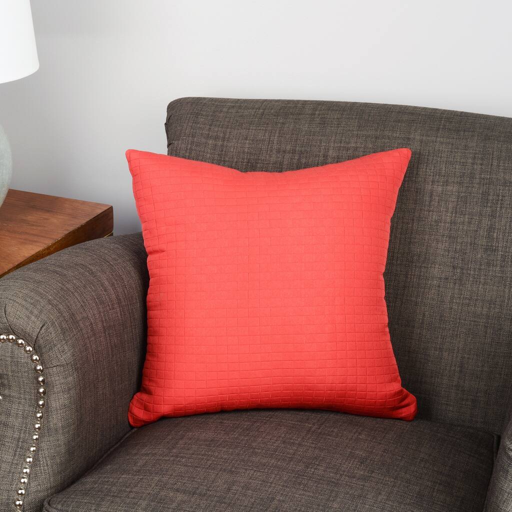 Modern Spa Solid Square Stitched Accent Pillow