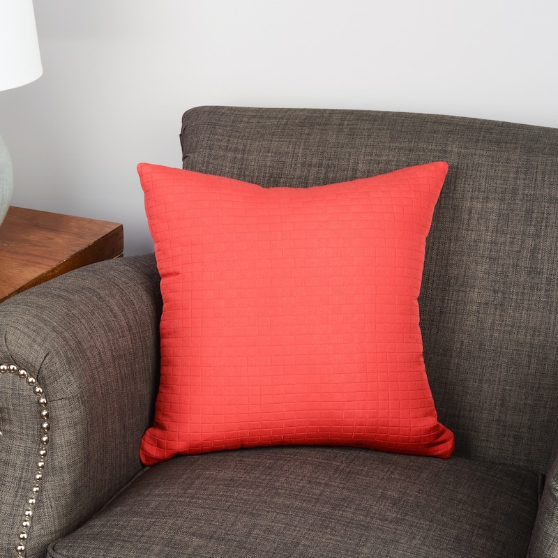 Modern Spa Solid Square Stitched Accent Pillow