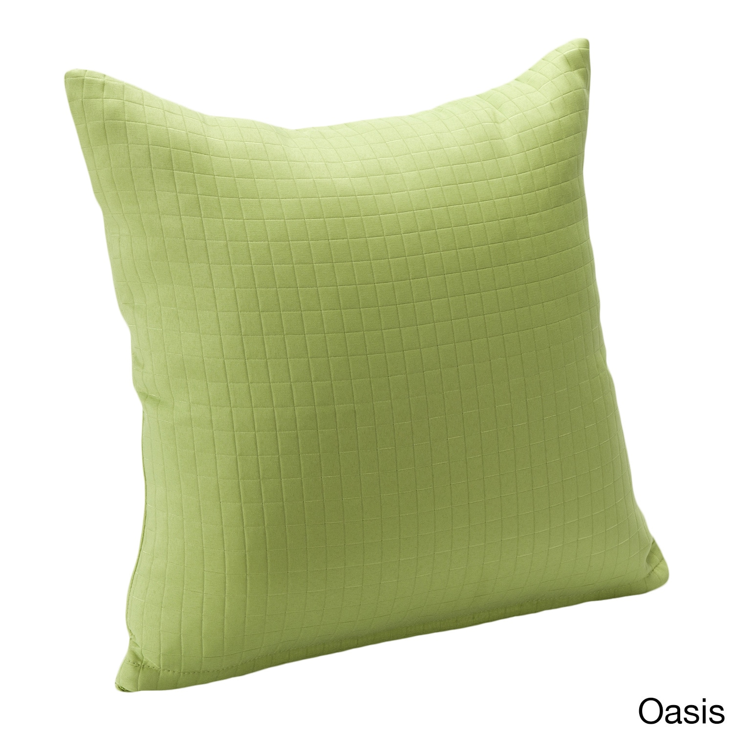 Modern Spa Solid Square Stitched Accent Pillow