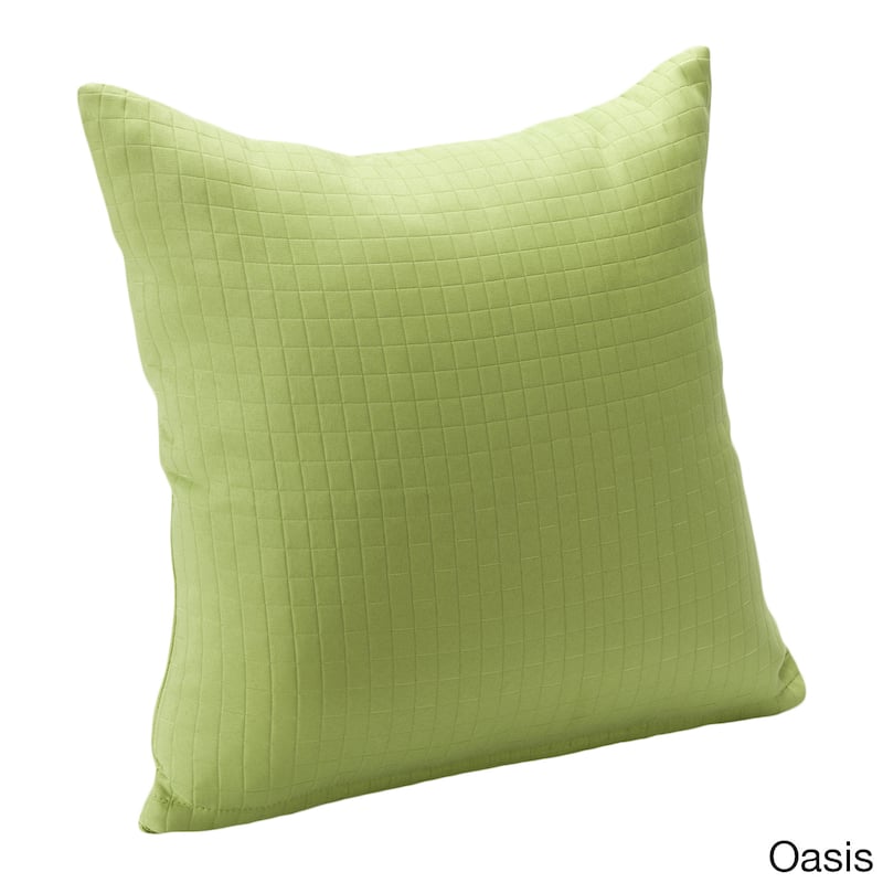 Modern Spa Solid Square Stitched Accent Pillow