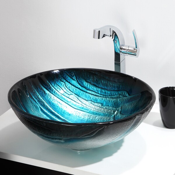 KRAUS Ladon Glass Vessel Sink - Free Shipping Today - Overstock.com ...