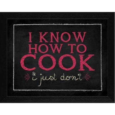Stephanie Marrott 'Can Cook' Framed Wall Art