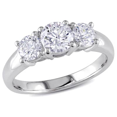 Miadora Signature Collection 14k White Gold 1 1/4ct TDW Diamond Ring