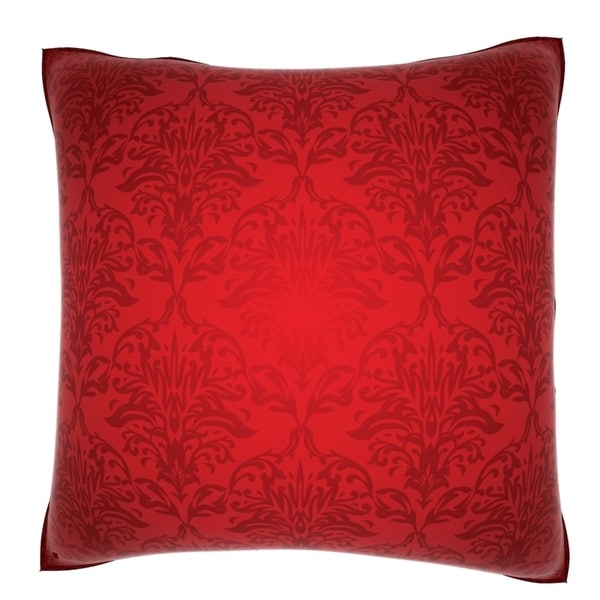 Red Damask 18 Inch Velour Throw Pillow Free Shipping Today Red Damask 18 Inch Velour Throw Pillow