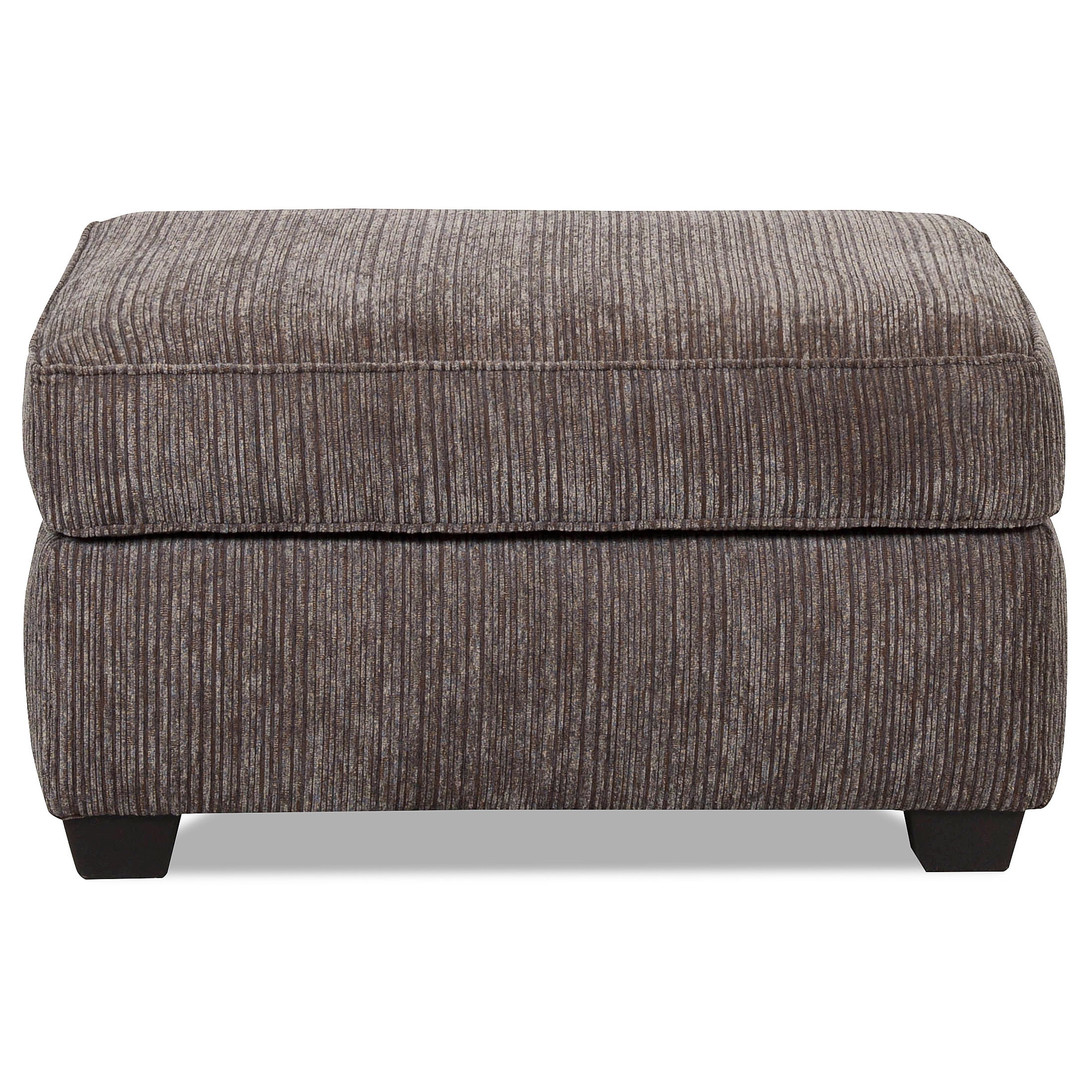 Crosby Granite Fabric Ottoman