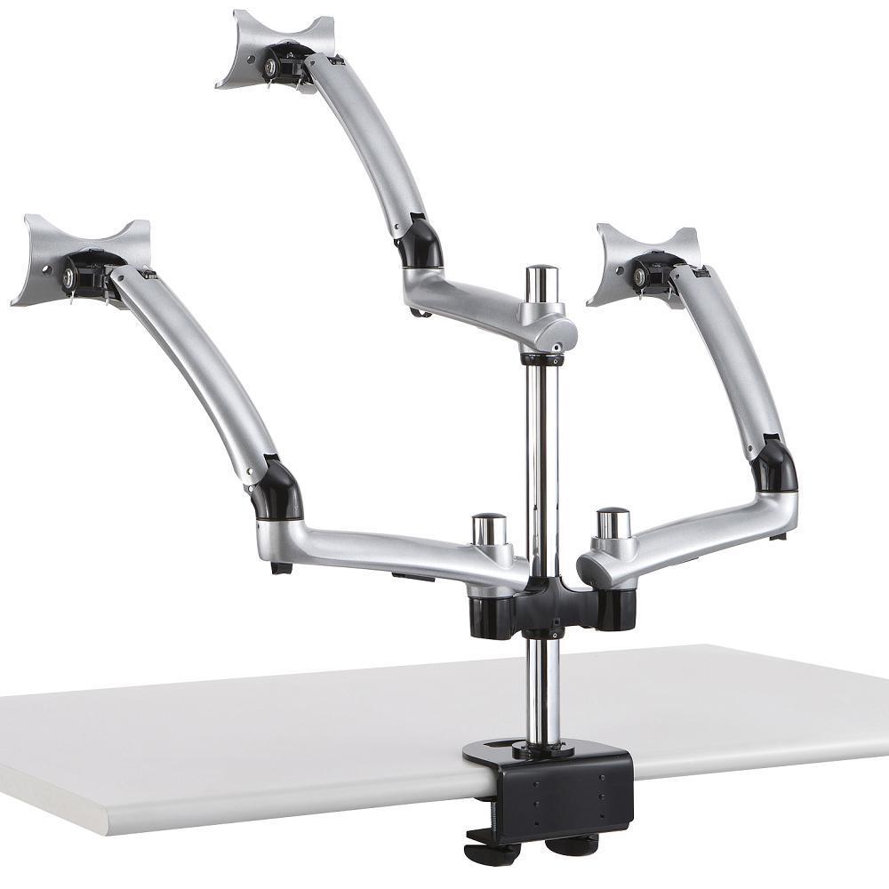 Cotytech Triple Apple Silver Desk Mount Spring Arm