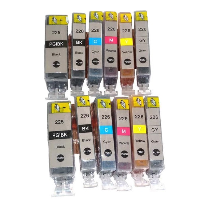 Canon Pgi 225 Cli 226 Ink Cartridge Pixma Ip 4820 4920 8720 Ix6520 Mg 5120 5320 6120 6220 8120 8220 Mx 712 882 892 (pack Of 12)