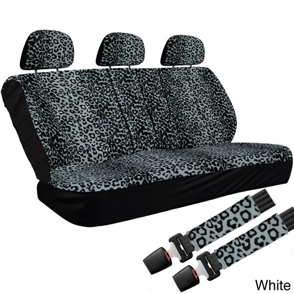 Shop Oxgord Cheetah Leopard 6040 Split Bench 8 Piece Seat Cover Set Free Shipping On Orders 