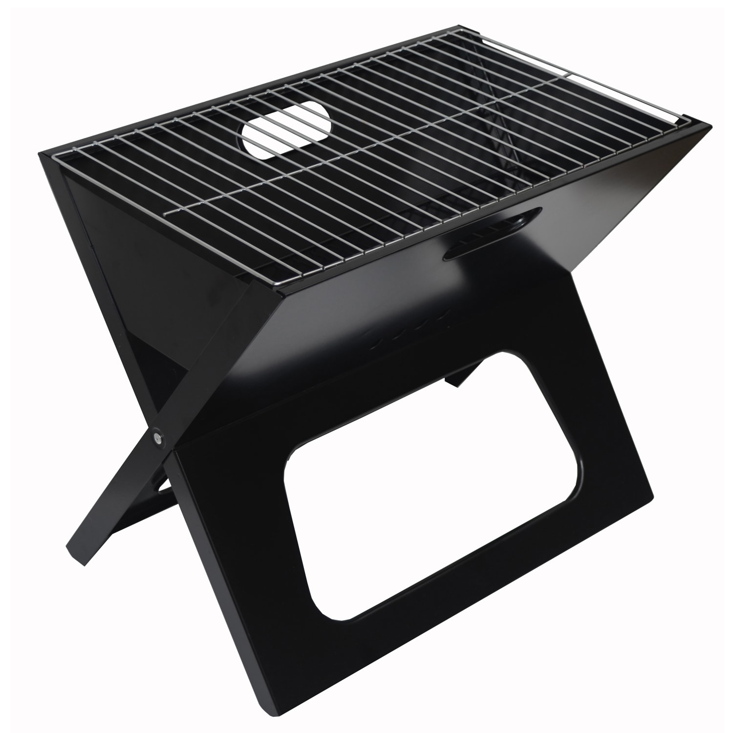 Black Portable Charcoal Grill