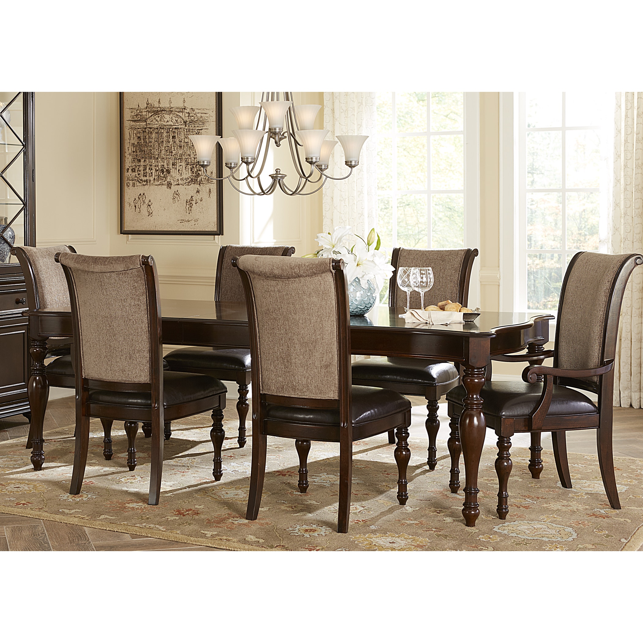 Liberty Plantation Cherry 7 piece Dinette Set