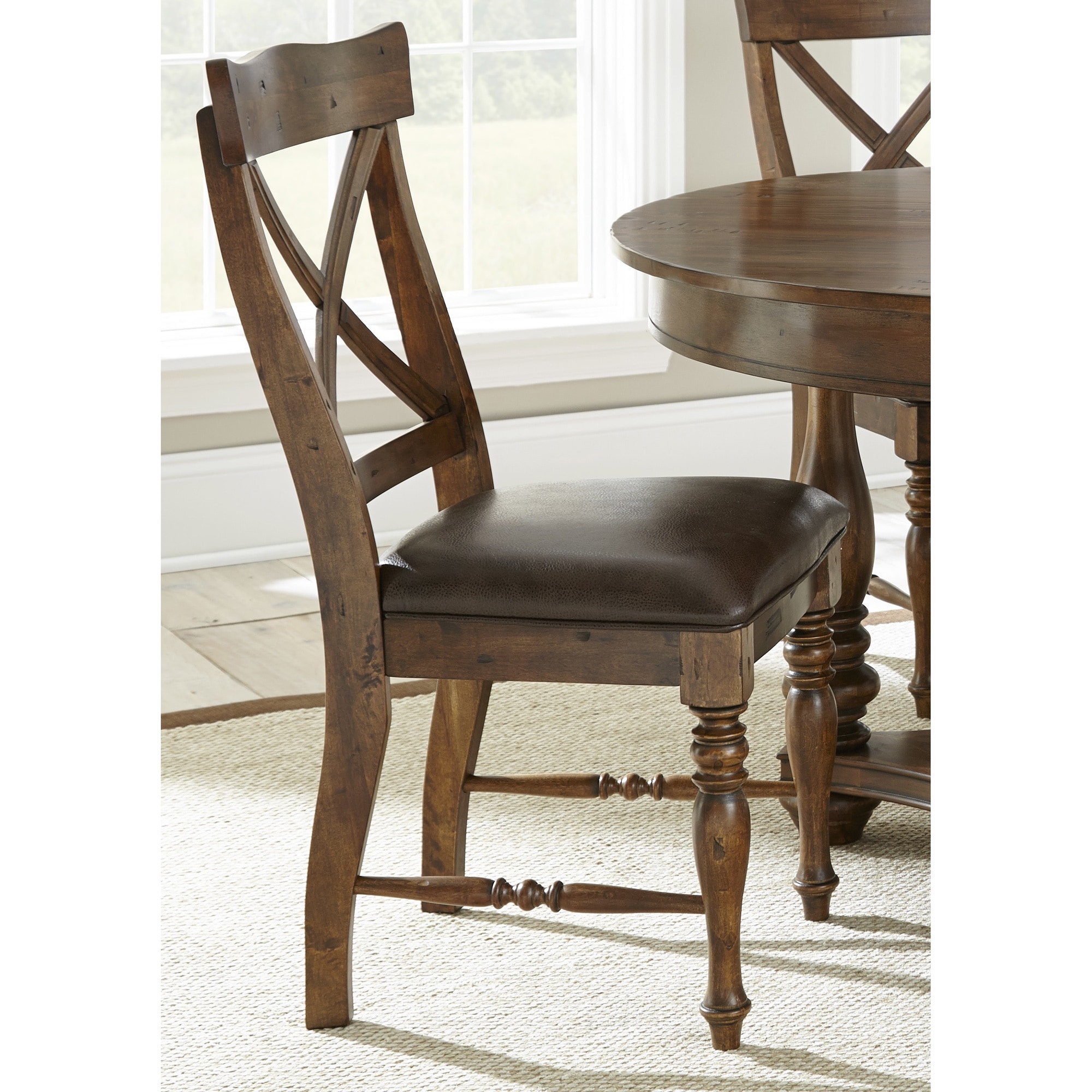 Wyatt Birch Wood Side Chairs (set Of 2)