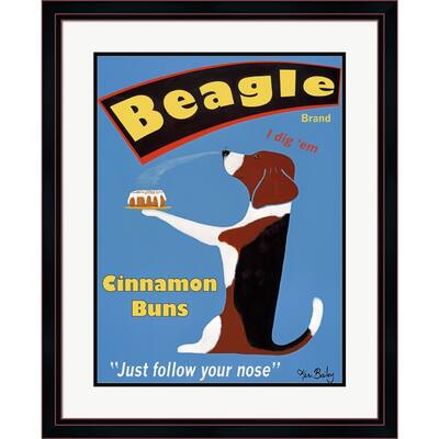 Ken Bailey 'Beagle Buns' Framed Art