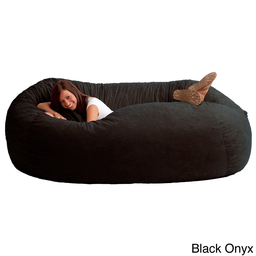 Fufsack Memory Foam Microfiber 7 foot Xxl Bean Bag Chair