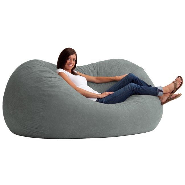 Fufsack Memory Foam Microfiber 6 foot Xl Bean Bag Chair