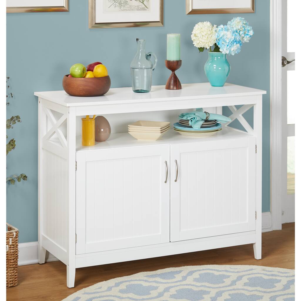 Simple Living Southport White Beadboard Buffet