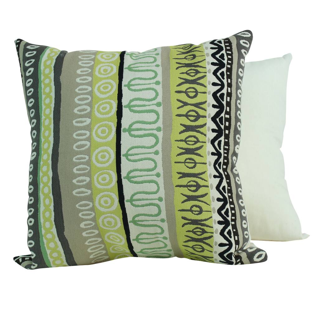 Tribal Lime Pillows (Set of 2)