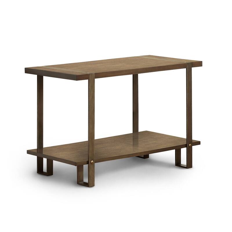Tal Modern Oak 48-inch Solid Wood 1-Shelf Sofa Table by Furniture of America