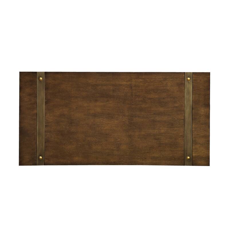 Tal Modern Oak 48-inch Solid Wood 1-Shelf Sofa Table by Furniture of America