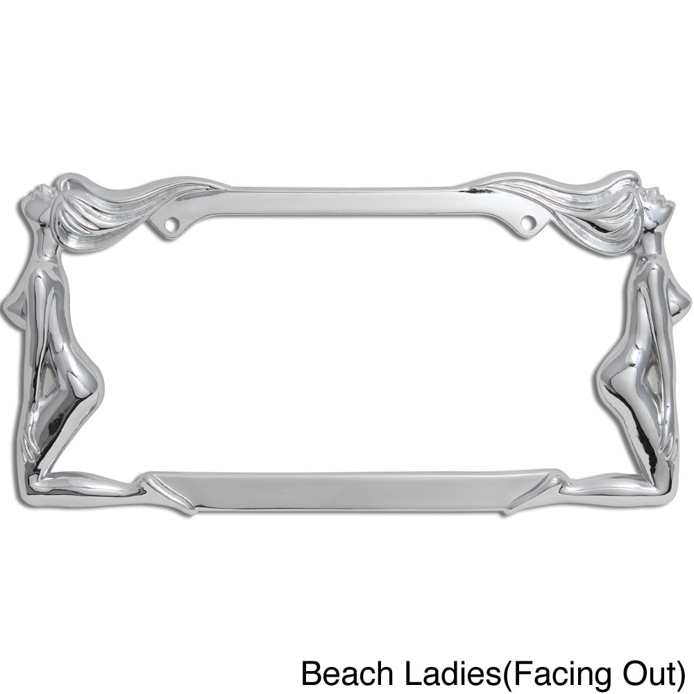 Oxgord Single piece Designer Zinc Auto License Plate Frames