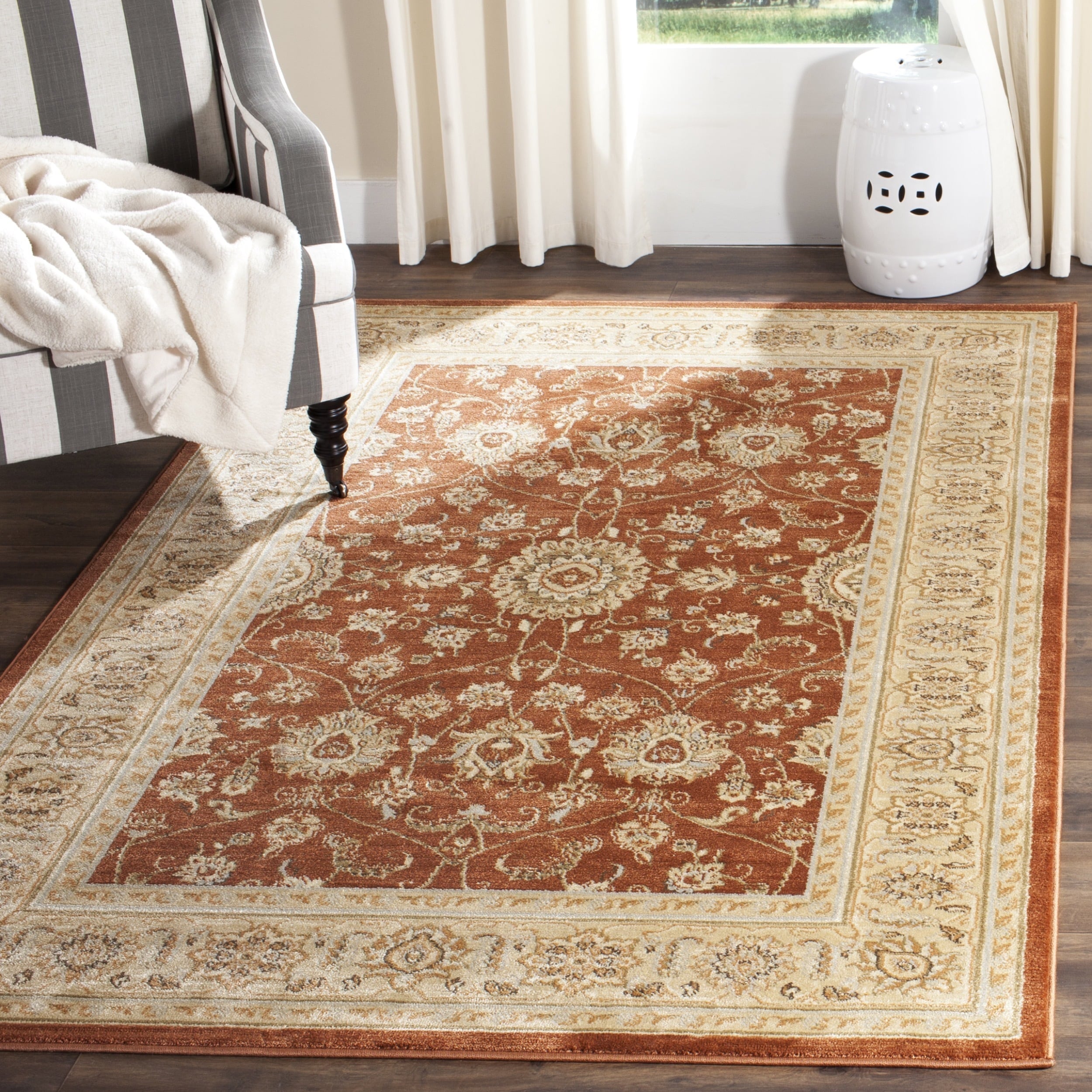 Safavieh Florenteen Rust/ Ivory Rug (9 X 12)