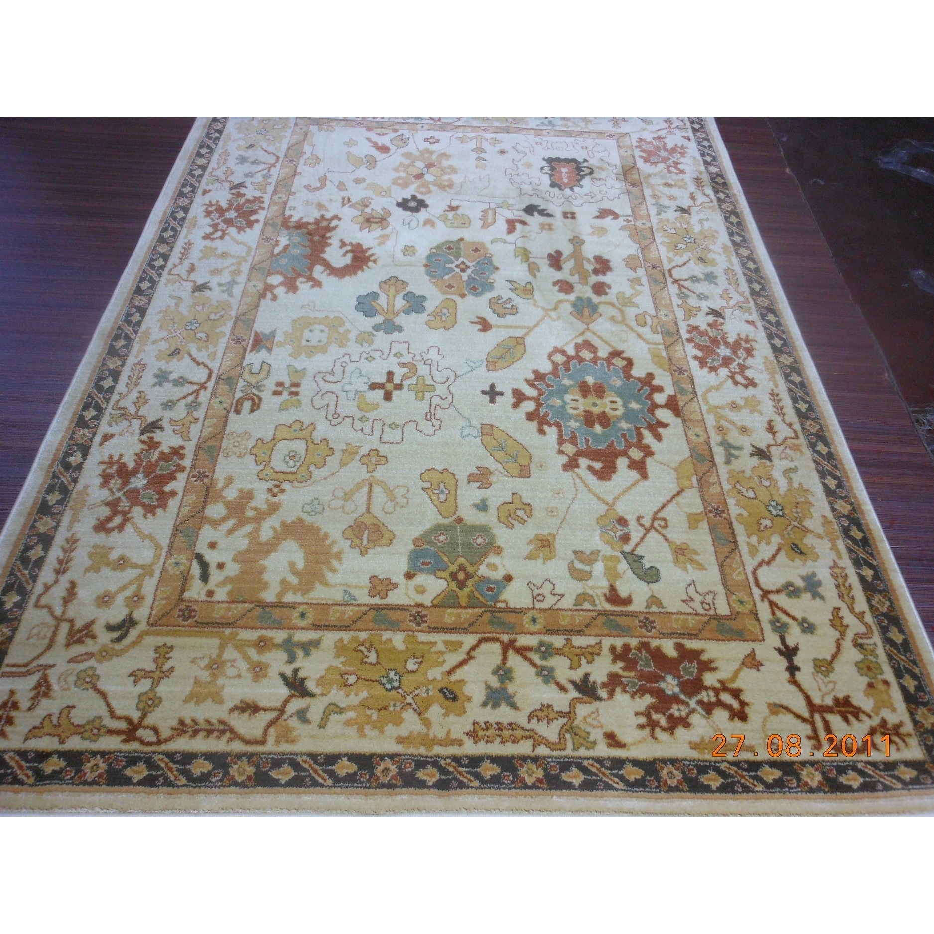 Safavieh Heirloom Creme/ Creme Rug (67 X 91)