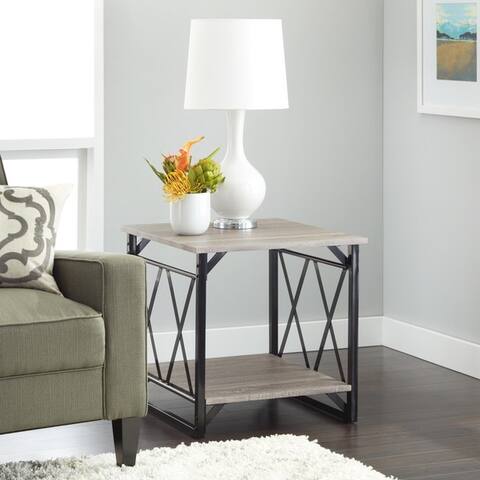 Simple Living Seneca XX Reclaimed Look End Table