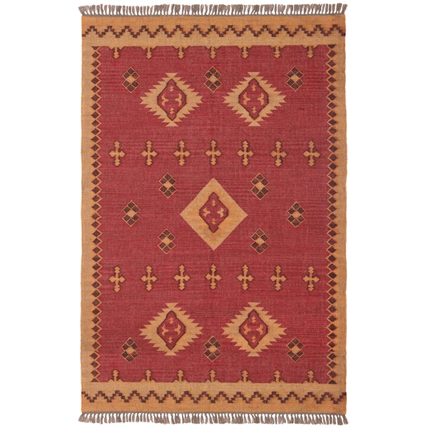 Shop Hand Woven Antiquity Jute and Wool Flat Weave Rug (8'x10') 8' x