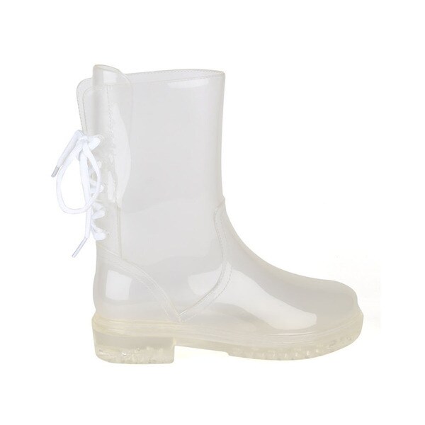 clear jelly rain boots