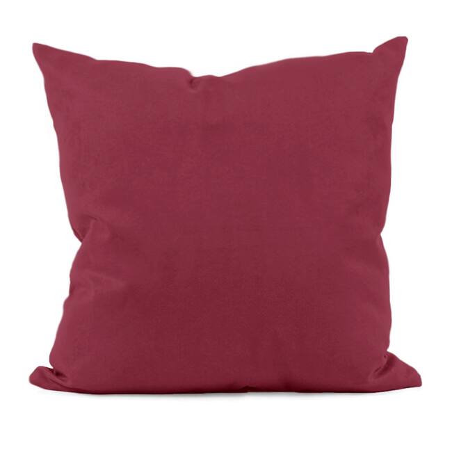 Red Solid Decorative Pillow