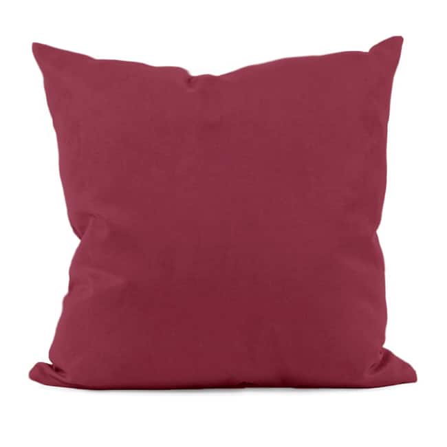 Red Solid Decorative Pillow