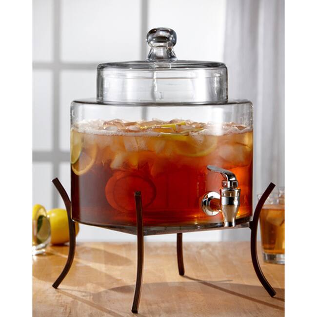 Glass 2-gallon Beverage Dispenser