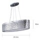 preview thumbnail 3 of 2, Maxim Inca 9-light Polished Chrome Linear Pendant Lamp