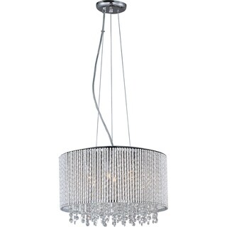Maxim Spiral 7-light Chrome/ Crystal Pendant