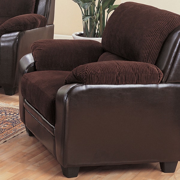 Coaster Company Monika Chocolate Brown Arm Chair Overstock 8851977