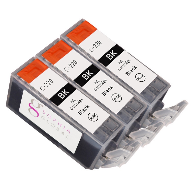 Sophia Global Compatible Ink Cartridge Replacement For Canon Pgi 220 (3 Large Black)