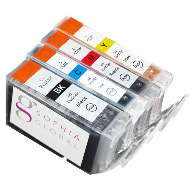 Sophia Global Compatible Ink Cartridge Replacement For Canon Pgi 5 And Cli 8 (1 Large Black??? (multiPrint yield Meets Printer Manufacturers Specifications for Page YieldModel 1eaPGI5B1eaCLI8CMYPack of 4We cannot accept returns on this product. )