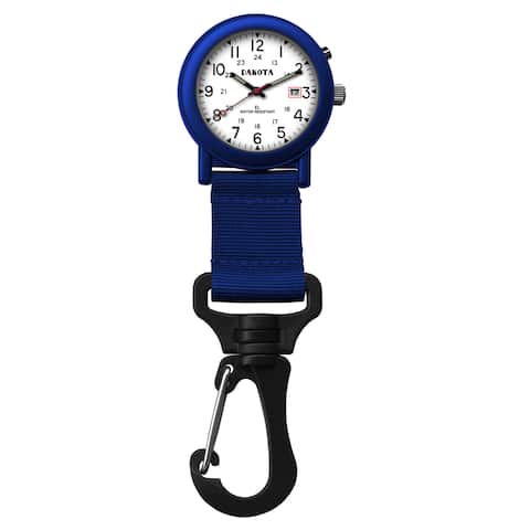 Dakota 'Light EL Backpacker' Blue Carabiner Clip Watch