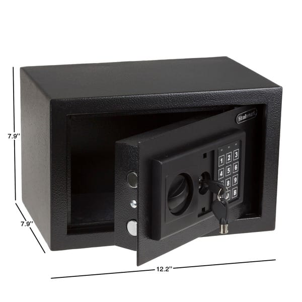 Stalwart Digital Safe Electronic Steel Safe with Keypad, 2 Manual
