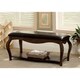Endera Transitional Tobacco Oak Padded Leatherette Accent Bench By FOA E38adc1c C552 4aac 96de Fcdda2c3cee7 80 