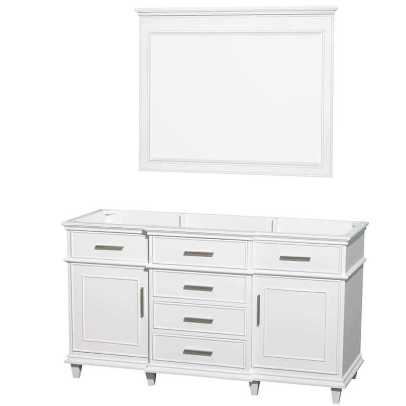 Wyndham Collection Berkeley White 60-inch Single Bathroom Vanity