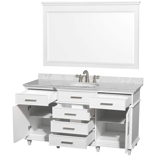 Beckett 66 Double Bathroom Vanity - White  Beautiful bathroom furniture  for every home - Wyndham Collection