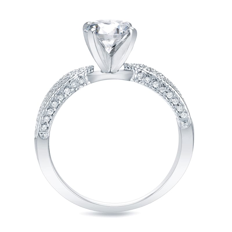 Auriya 14k Gold 1 1/5ctw Round Diamond Engagement Ring (H-I, SI1-SI2)
