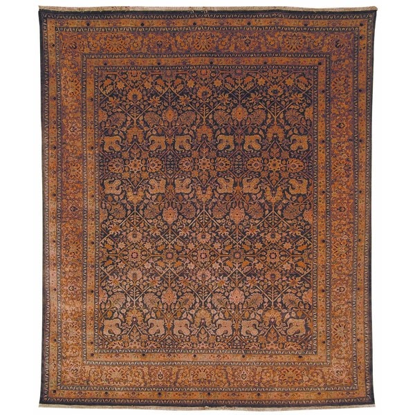Safavieh Hand-knotted Lavar Moss/ Gold Wool Rug - 8' x 10'