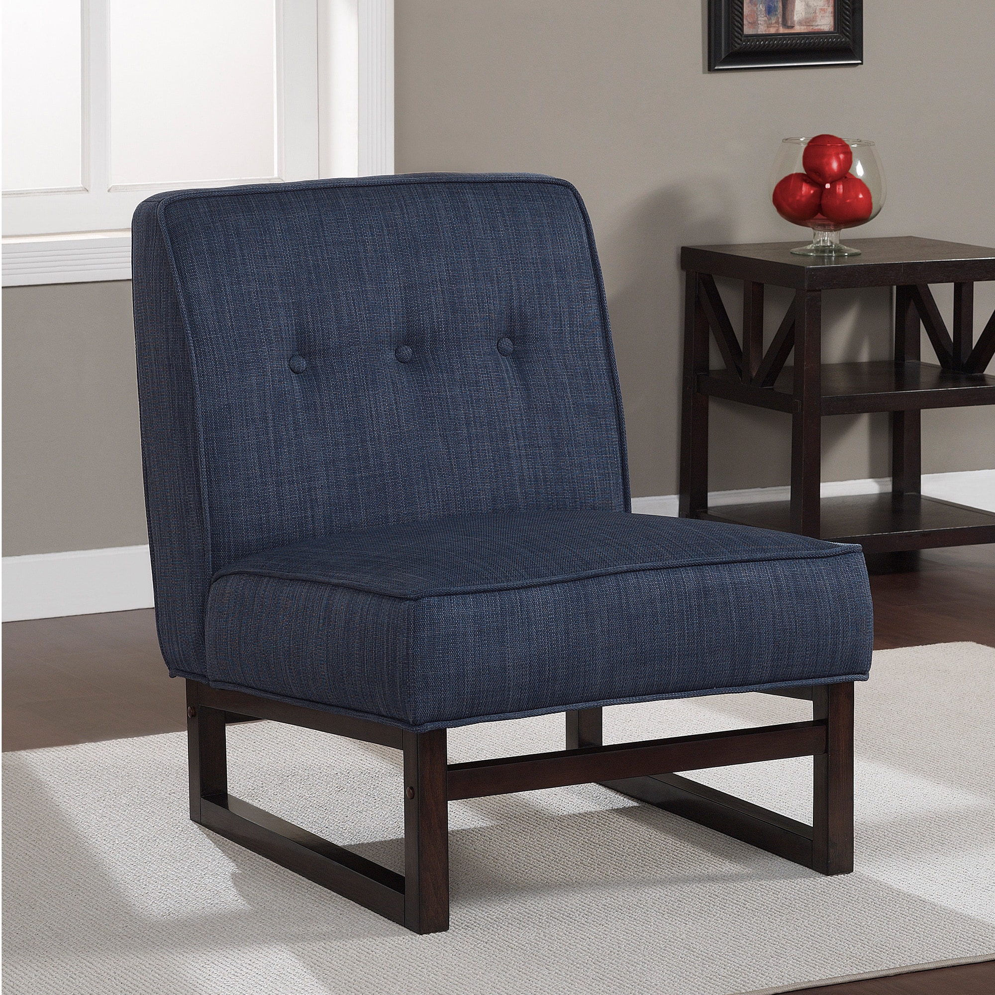 Cascade Sleigh Base Navy Chair