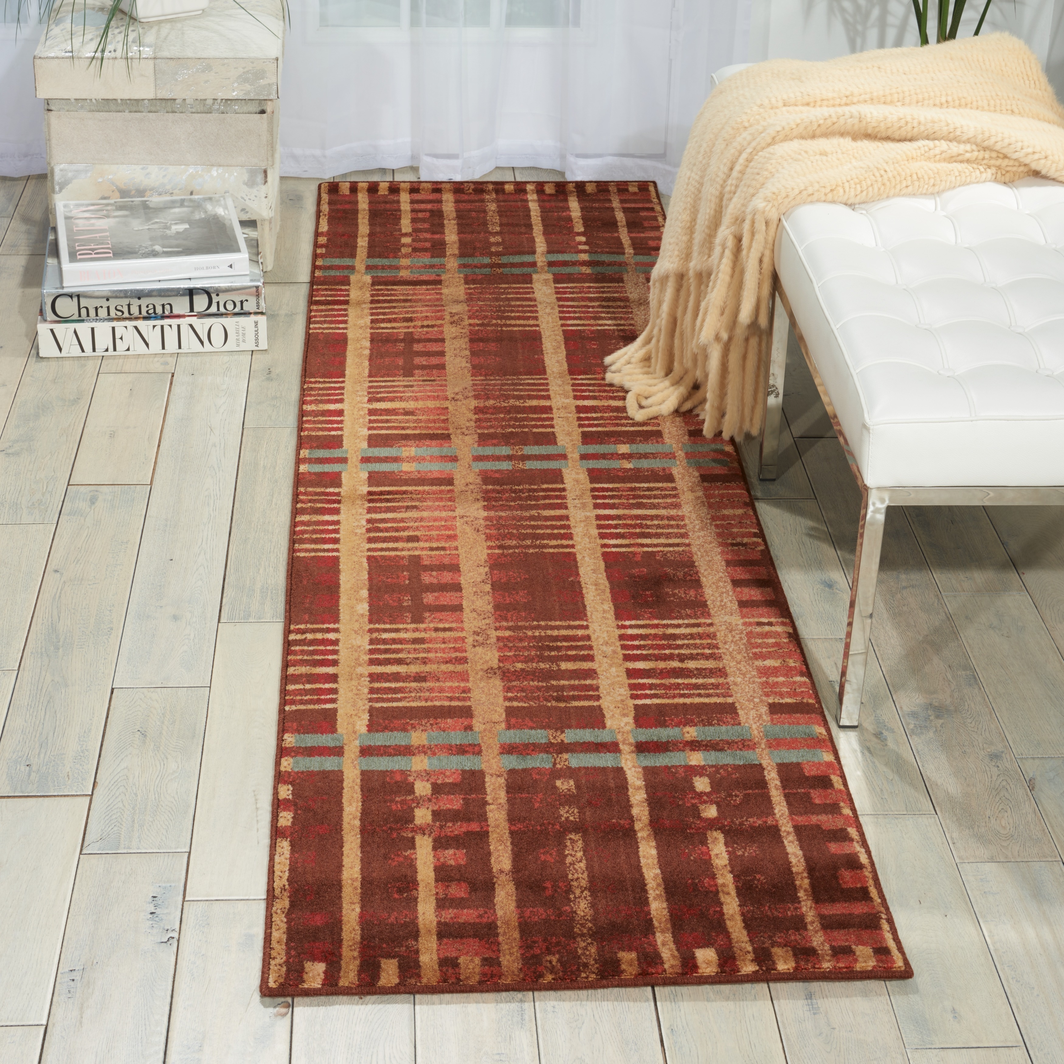 Somerset Brown/ Multi Area Rug (2 X 7)