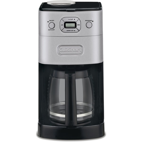 Cuisinart Grind and Brew 12-Cup Coffeemaker (Refurbished), Black/Stainless