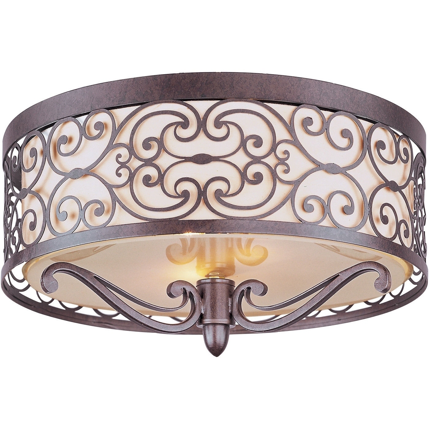 Mondrian 2 light Umber Bronze Flush Mount