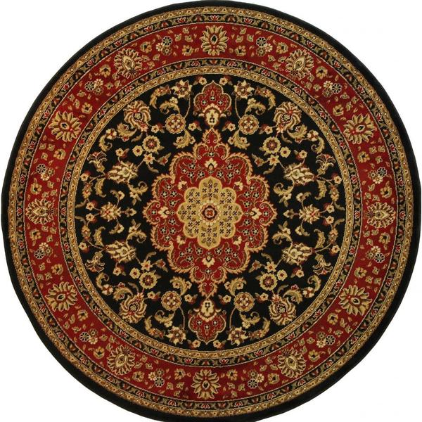 Shop Well Woven Medallion Traditional Kashan Formal Medallion Floral ...