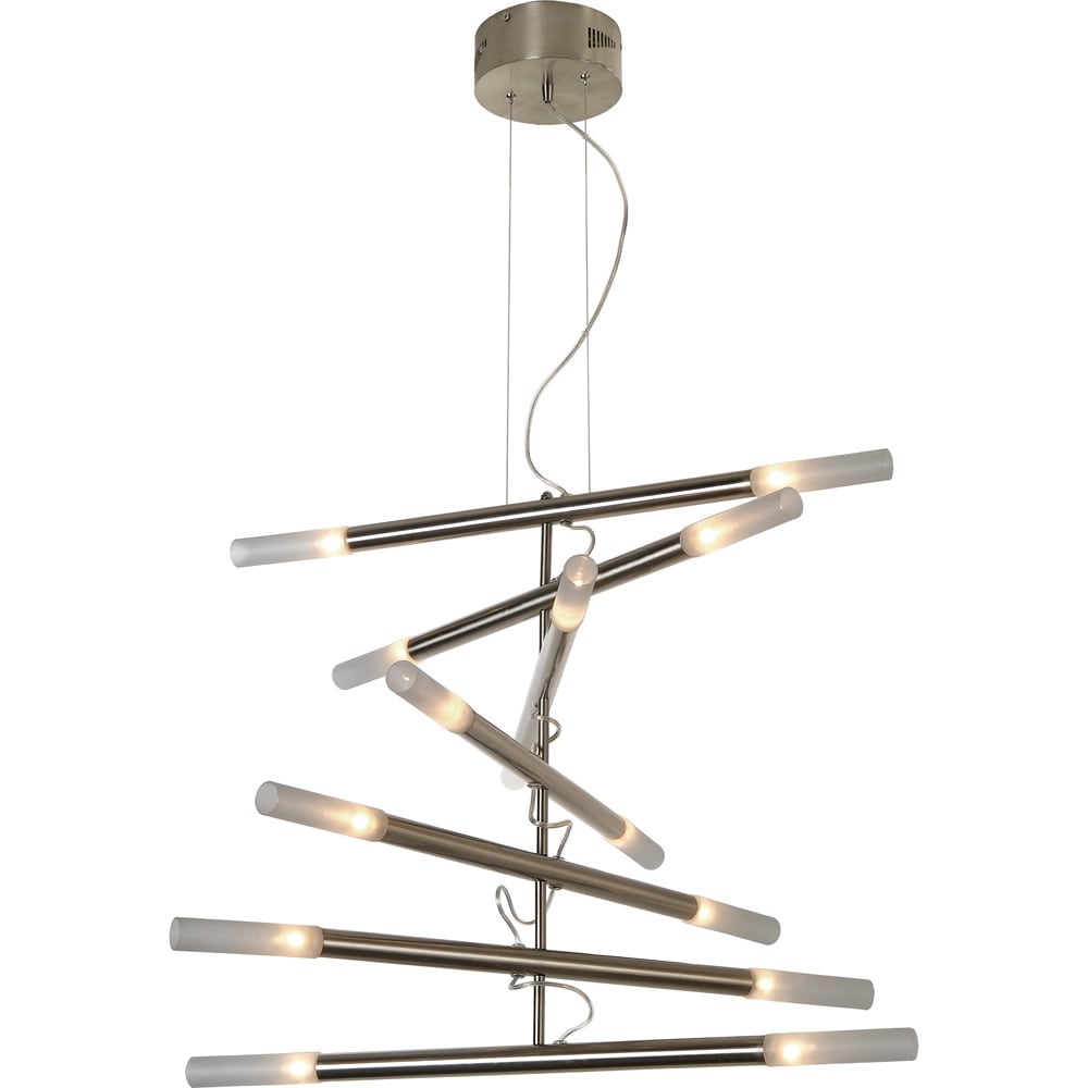 Cavelleto 14 light Brushed Nickel Modern Chandelier