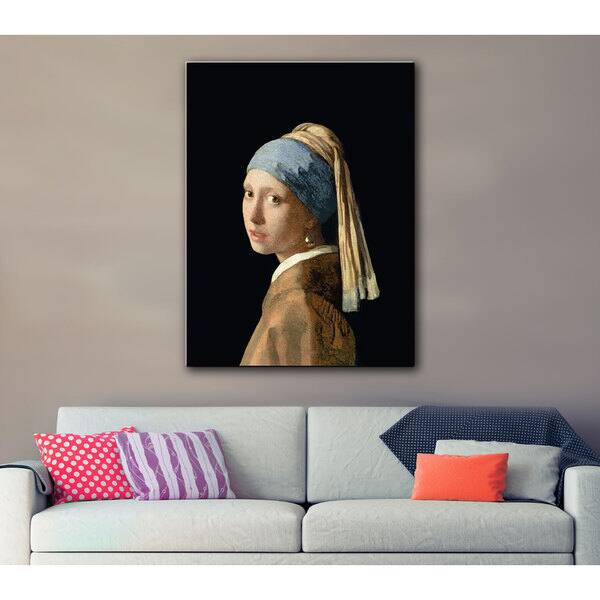 Johannes Vermeer 'Girl with a Pearl Earring' Gallery-wrapped Canvas ...